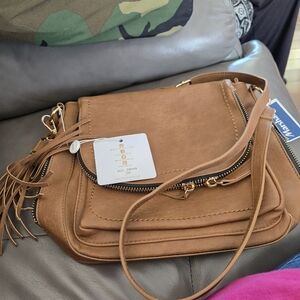 Tan Leather MMS Women's Bag